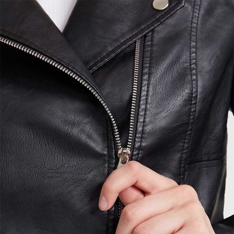 Chaqueta Mujer Biker B Negro-3
