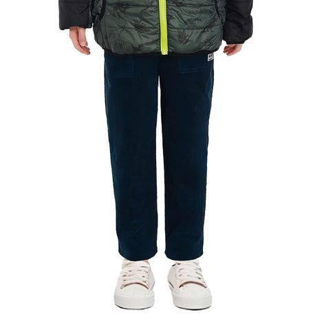 Pantalón Niño Jogger Cotelé Azul Petroleo-0