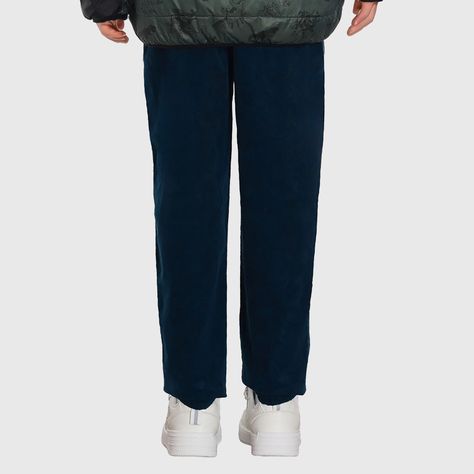 Pantalón Niño Jogger Cotelé Azul Petroleo-1