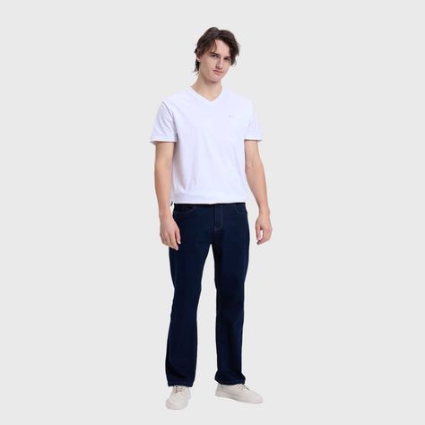 Jeans Hombre Straight 605 Azul-3