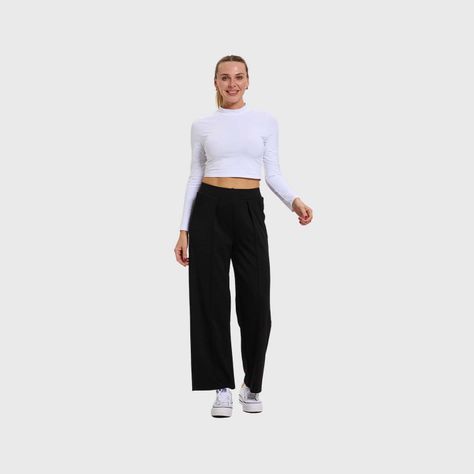 Pantalón Mujer Sastrero Pretina Negro I Fashion's Park-3