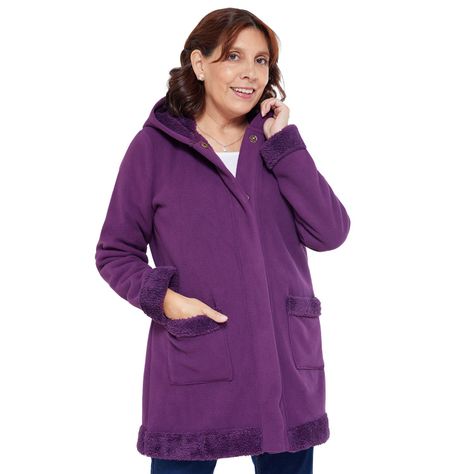 Polar Largo Doble Faz Casual Morado Fashions Park-0