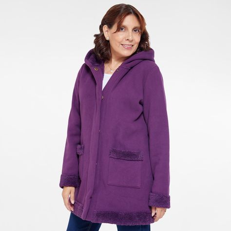 Polar Largo Doble Faz Casual Morado Fashions Park-1
