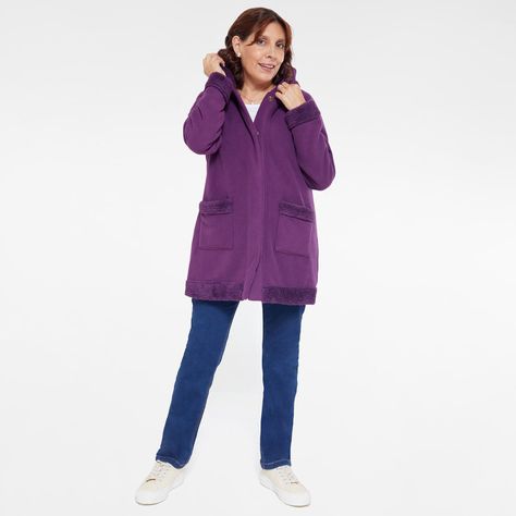 Polar Largo Doble Faz Casual Morado Fashions Park-3