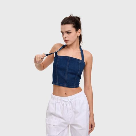 Polera Mujer Palabra De Honor Azul Oscuro Fashion's Park-1