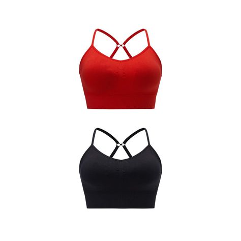 Sostén Mujer Bipack Peto Liso Rojo Fashion's Park-0