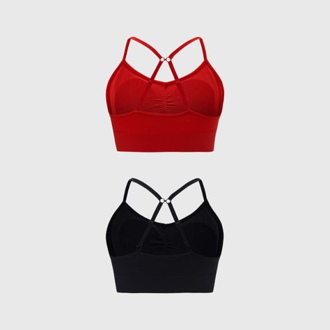 Sostén Mujer Bipack Peto Liso Rojo Fashion's Park-1