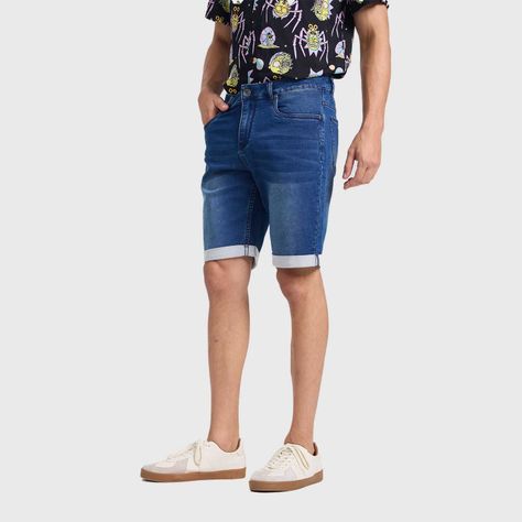Bermuda Hombre Jogger Slim Azul Oscuro Fashions Park-1