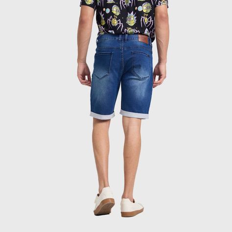 Bermuda Hombre Jogger Slim Azul Oscuro Fashions Park-2