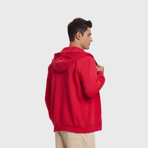 Polerón Hombre Zipper Full Rojo Fashion's Park-2