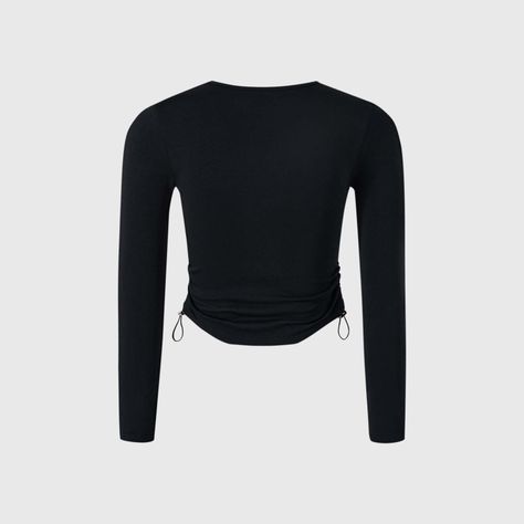 Polera Niña Rigido Strass Negro Fashion's Park-1