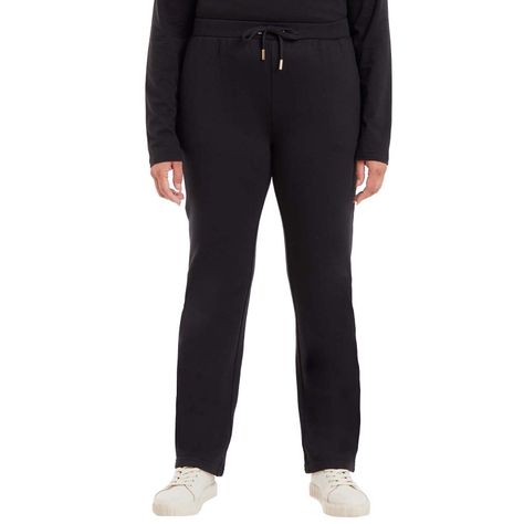 Pantalón Buzo Mujer Con Cordón Negro-0