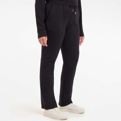 Pantalón Buzo Mujer Con Cordón Negro-1