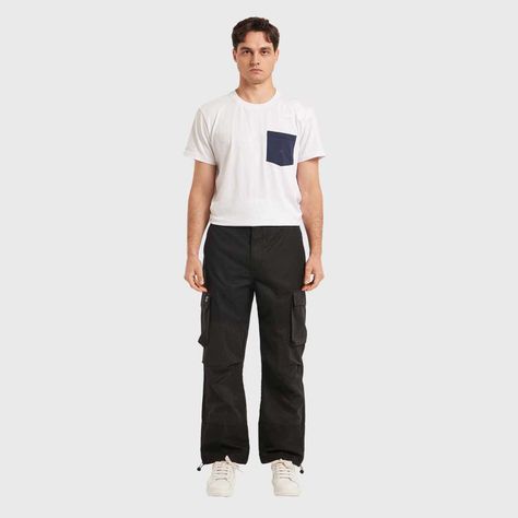 Pantalón Hombre Cargo Negro Fashion´s Park-3