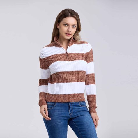 Sweater Mujer Tejido Beige Ii-0