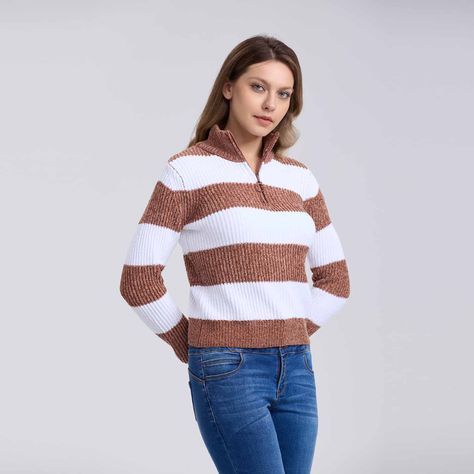 Sweater Mujer Tejido Beige Ii-1