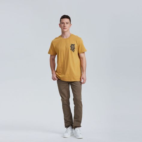 Jeans Hombre Slim Color Verde-3