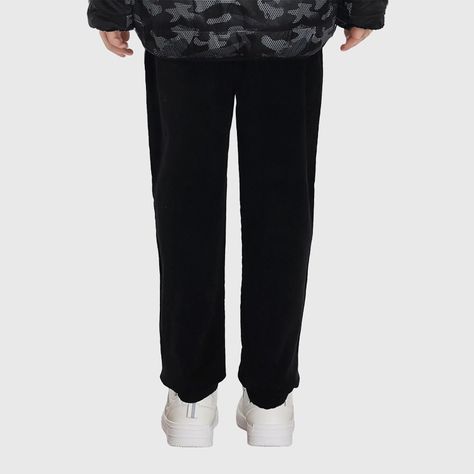 Pantalón Niño Jogger Cotelé Negro-1