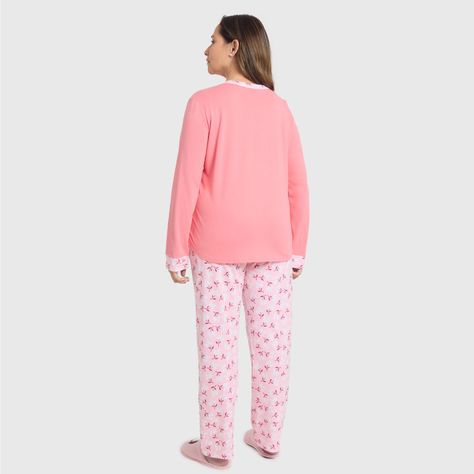 Pijama Mujer Pata Botón Damasco Fashion's Park-1