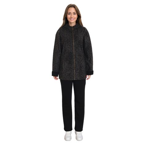 Polar Mujer Estampado Negro Fashion´s Park-2