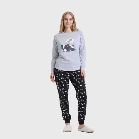 Pijama Mujer Juvenil Gris Melange Fashion's Park-3