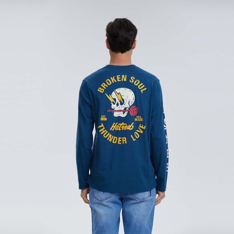 Polera Hombre Night Print Azul Oscuro Fashion´s Park-2