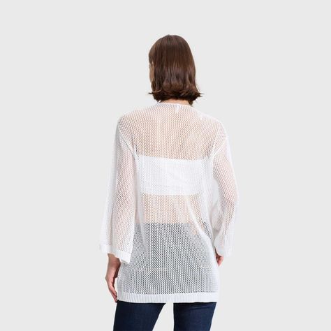 Polera Mujer Salida De Baño Blanco I Fashion's Park-2