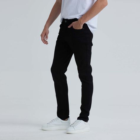 Jeans Hombre Skinny 610 Negro-1