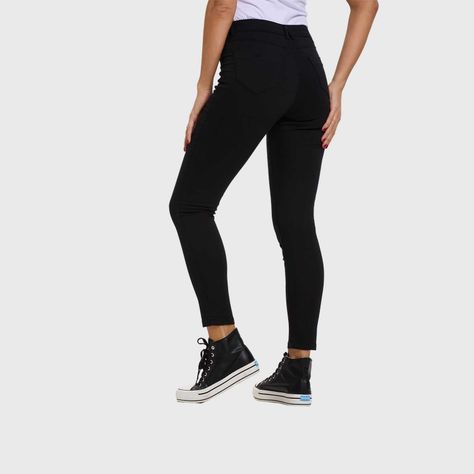 Jeans Mujer Super Skinny Color Negro Fashion's Park-2