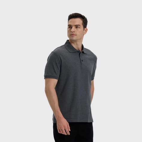 Polera Hombre Lisa Con Logo Marengo Melange-1