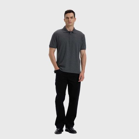Polera Hombre Lisa Con Logo Marengo Melange-3