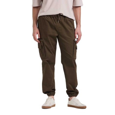 Pantalón Hombre Cargo Verde Militar Fashion's Park-0