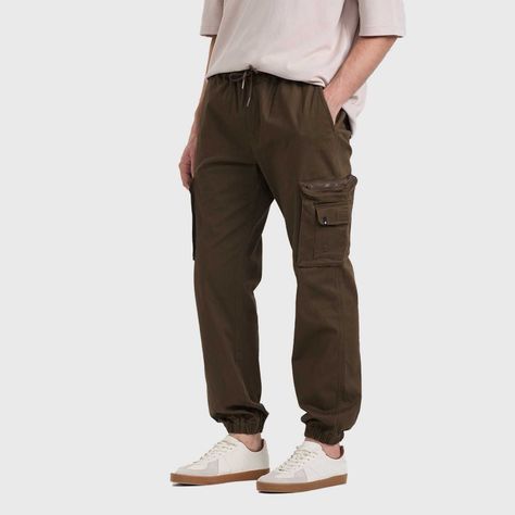 Pantalón Hombre Cargo Verde Militar Fashion's Park-1