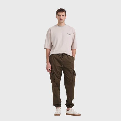 Pantalón Hombre Cargo Verde Militar Fashion's Park-3