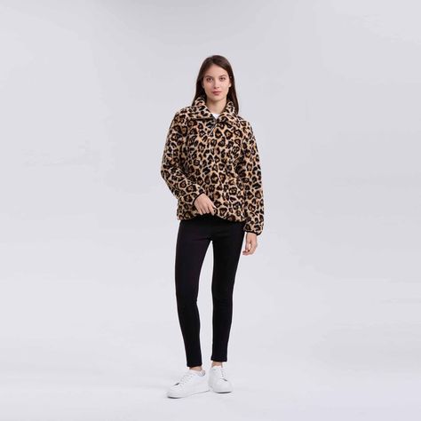 Polar Mujer Animal Print Beige Fashion´s Park-3