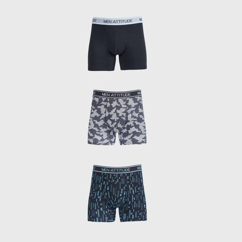 Boxer Hombre Tripack Full Print Negro-0