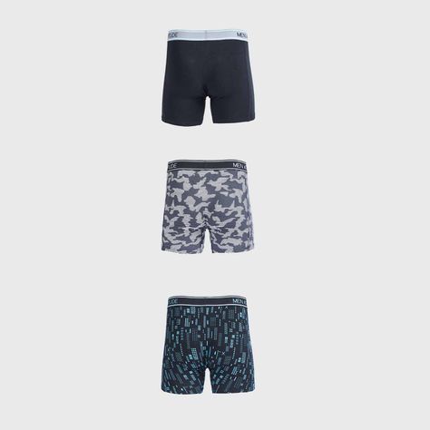 Boxer Hombre Tripack Full Print Negro-1