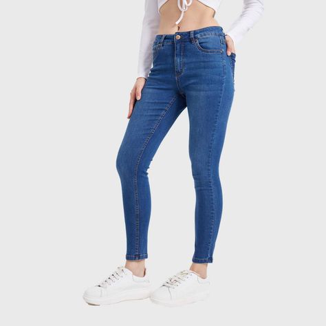 Jeans Mujer Super Skinny Estela Azul-1