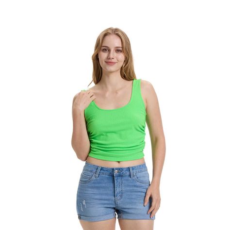 Polera Mujer Recojido Verde Fluor Fashion's Park-0