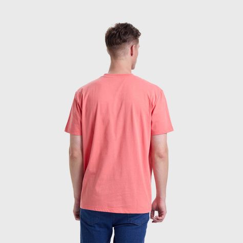 Polera Hombre Básica Rosado Fashions Park-2