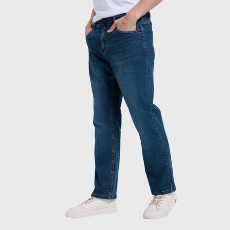 Jeans Hombre Straight 605 Azul Oscuro-1