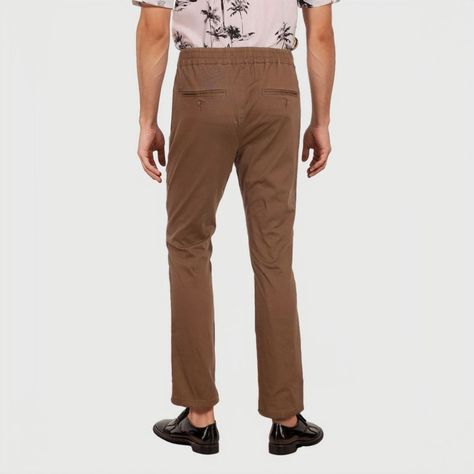 Pantalón Con Cordón Camel Hombre-2