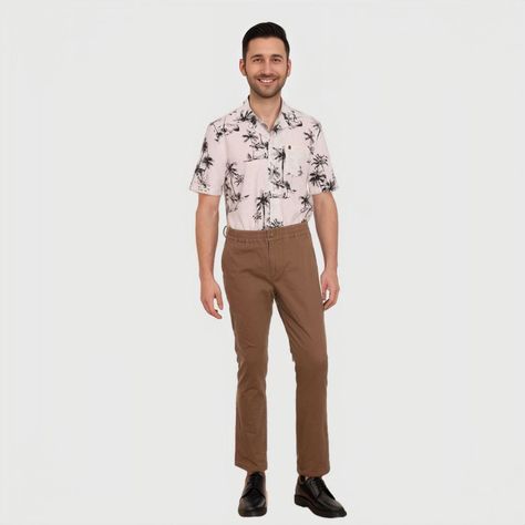 Pantalón Con Cordón Camel Hombre-3