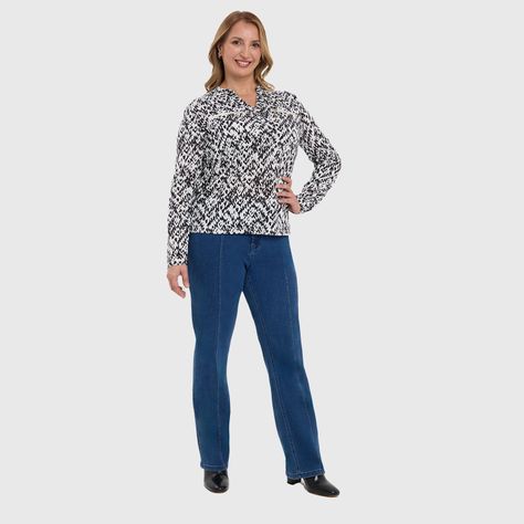 Polera Mujer Con Cierre Blanco-3