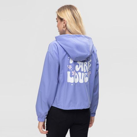 Chaqueta Cortaviento Estampado Lila Mujer Fashion'S Park-2