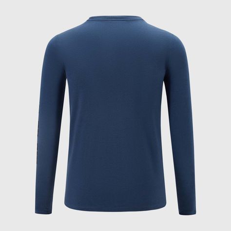 Polera Niño Estampado Azul Petroleo-1