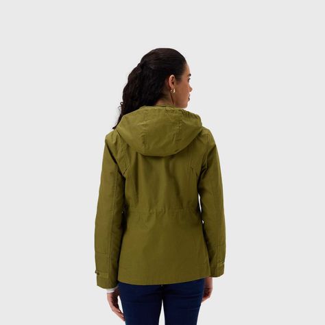 Chaqueta Mujer Con Gorro Verde Militar Fashion's Park-2