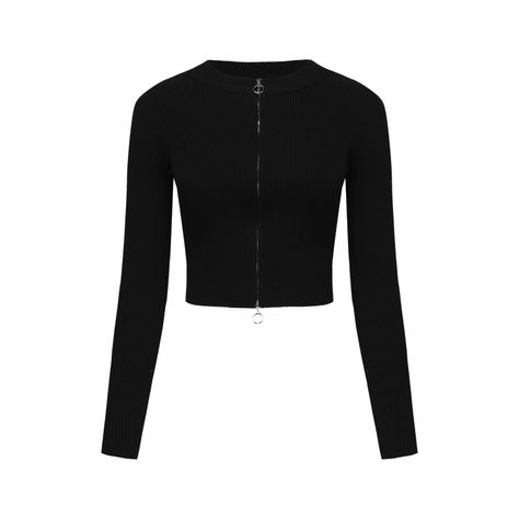 Sweater Niña Full Zipper Negro-0