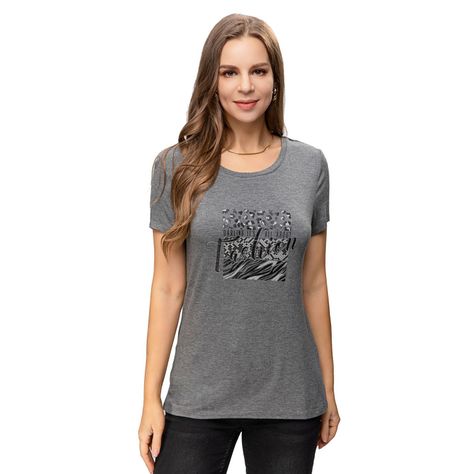 Polera Print Gris Melange I Mujer Fashion'S Park-0