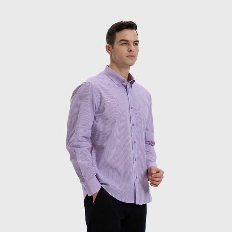 Camisa Hombre Fantasía Lila-1